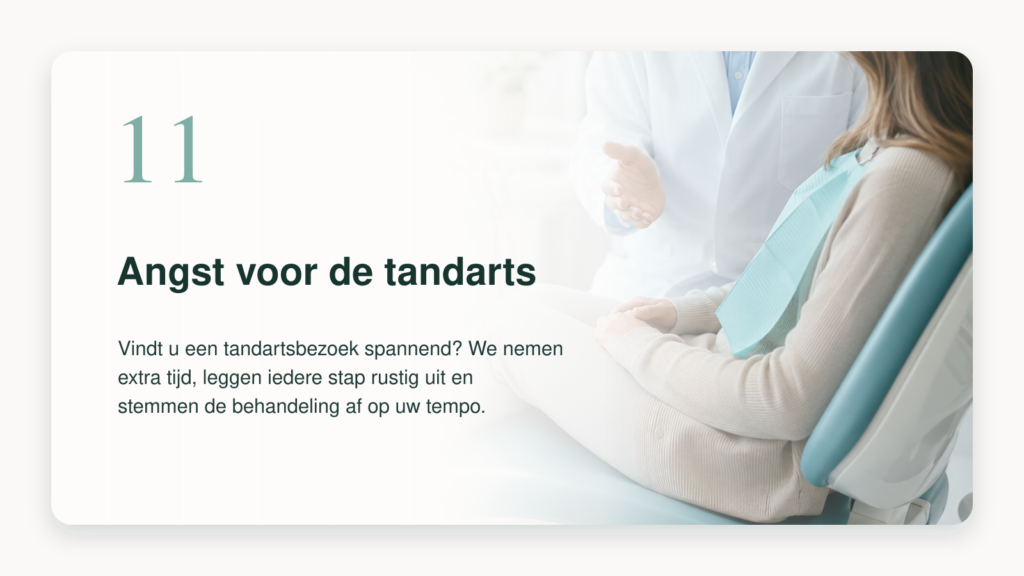 Begeleiding bij angst voor de tandarts bij BestDent